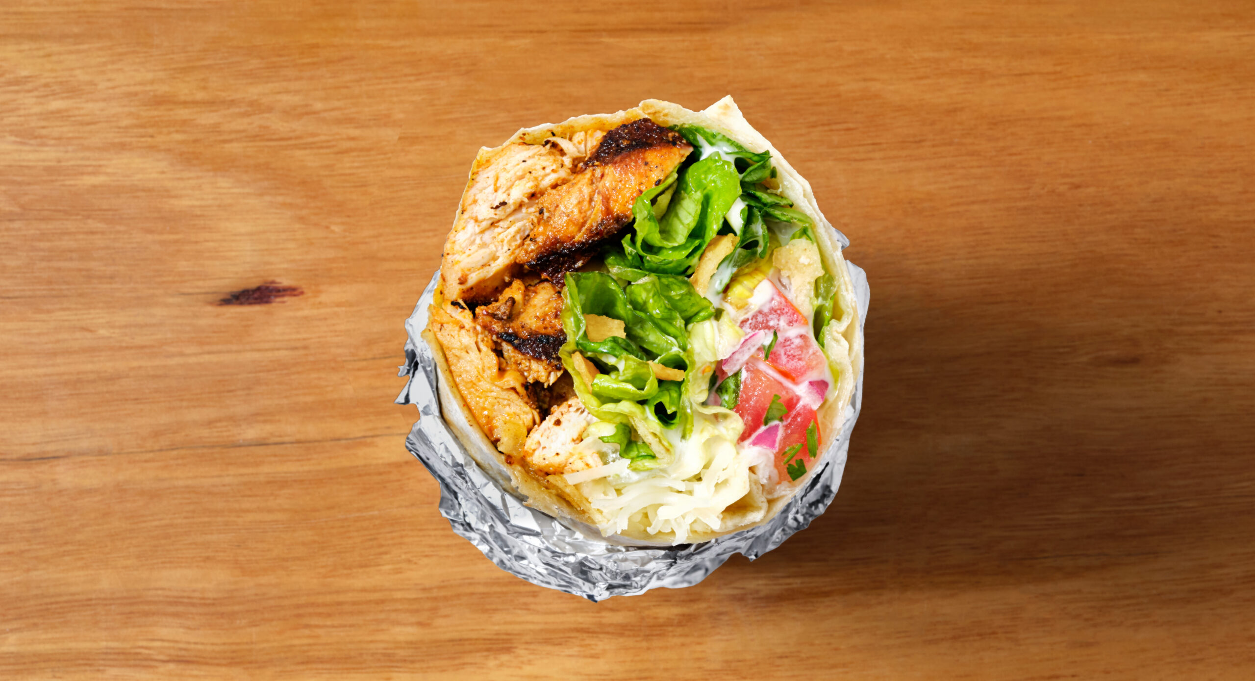 Chicken Caesar burrito