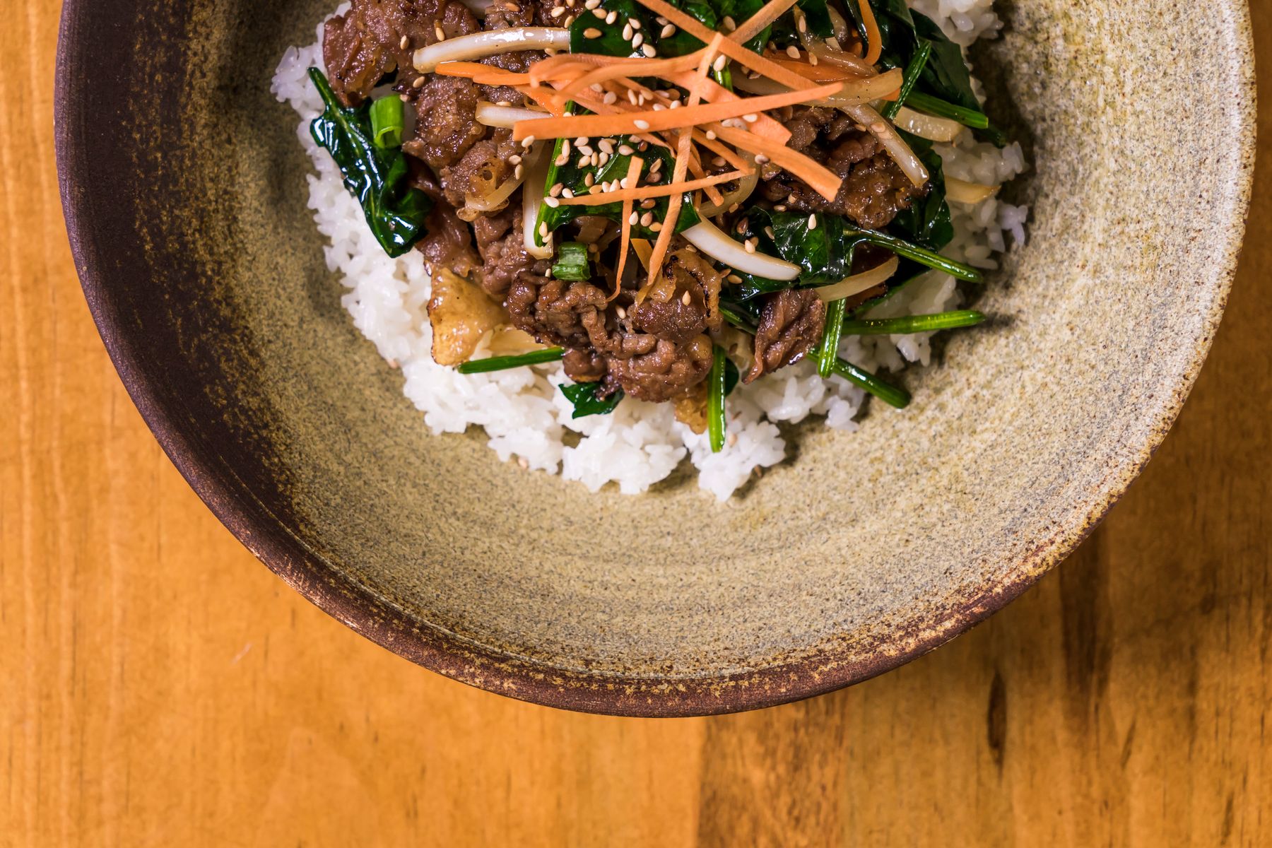 Korean beef rice bowl